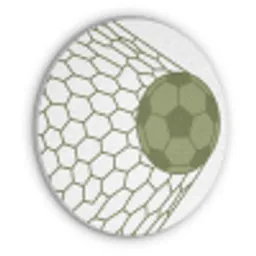 Voetbal - Goal - Sport - Groen Akoestische PET Vilt - Rond klein -3d