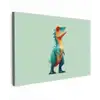 Cartoon - Dino - Oranje - Stekels canvas 2cm klein -z3d