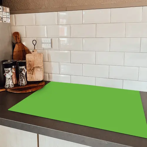 Groen - Kleuren - Natuur Inductie beschermer vinyl 3mm klein 276 -sfeer3
