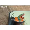 Dino - Bladeren - Grafisch - Groen Placemat vinyl groot -closeup