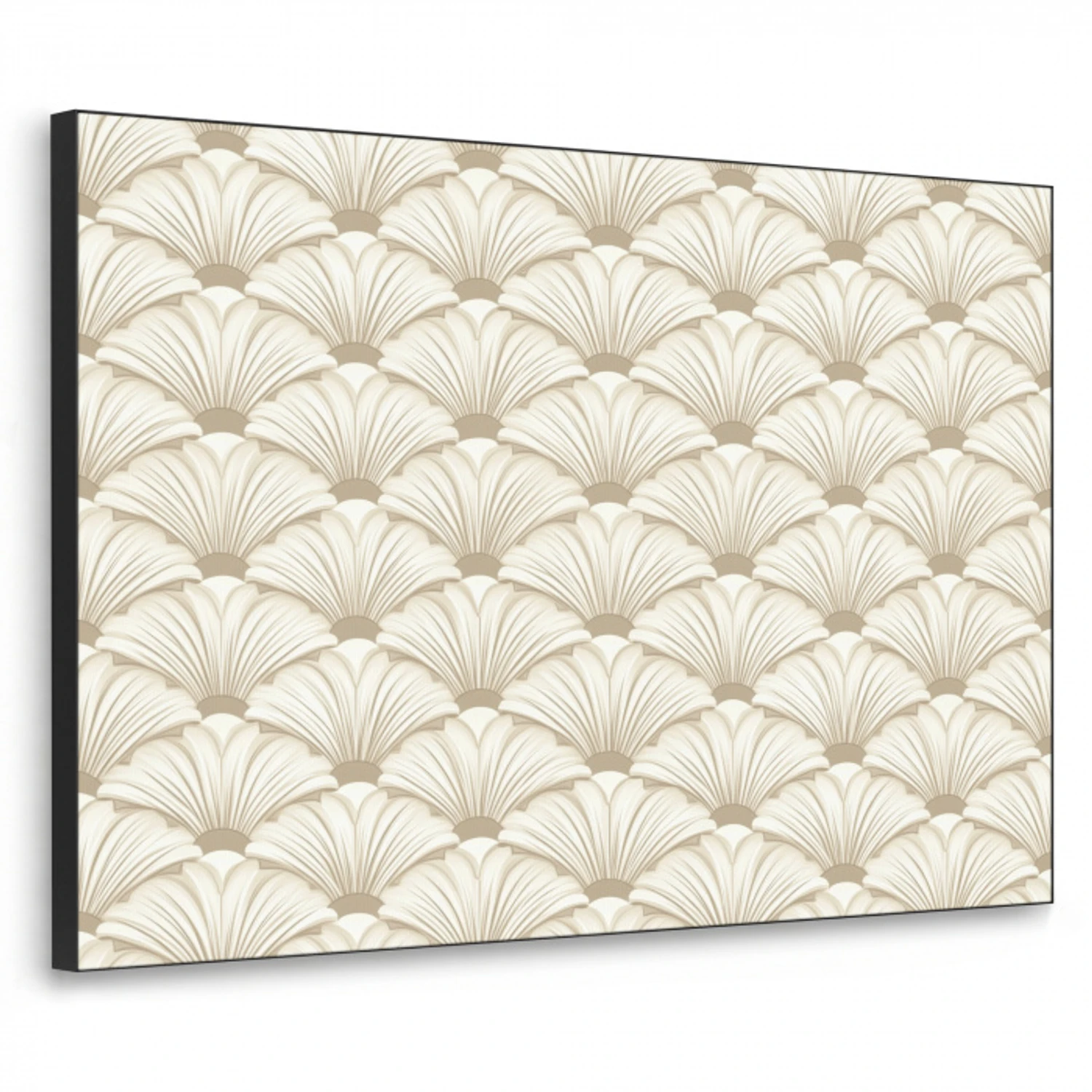Klassiek - Art - Beige Textielframe zwart klein 947 -3d