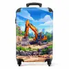 Graafmachine in actie NBS - Handbagage koffer - Kinderen Unisex middel -productfoto_recht