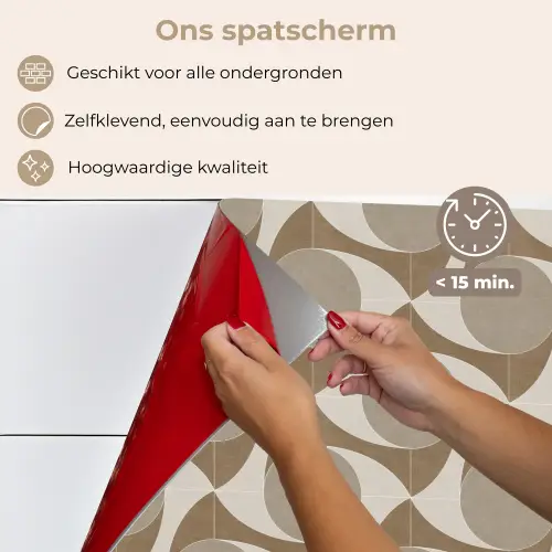 Tijdloos - Evenwicht - Beige - Taupe keuken achterwand spatscherm klein 900 -spatscherm_NL