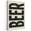 Beer - Vintage - Zwart - Beige canvas 2cm klein -z3d