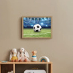 Voetbal - Stadion - Bal - Jongens Light Box met batterij (Wandlamp kind) middel -sfeer2_kind