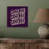 Oh hi - Paars - 3D aluminium wit klein -sfeer2