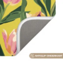 Tulpen - Botanisch - Geel Badmat klein 997 -USP_AntislipNL