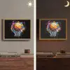 Graffiti - Sport - Basketbal - Basket Light Box met batterij (Wandlamp) middel -sfeer3