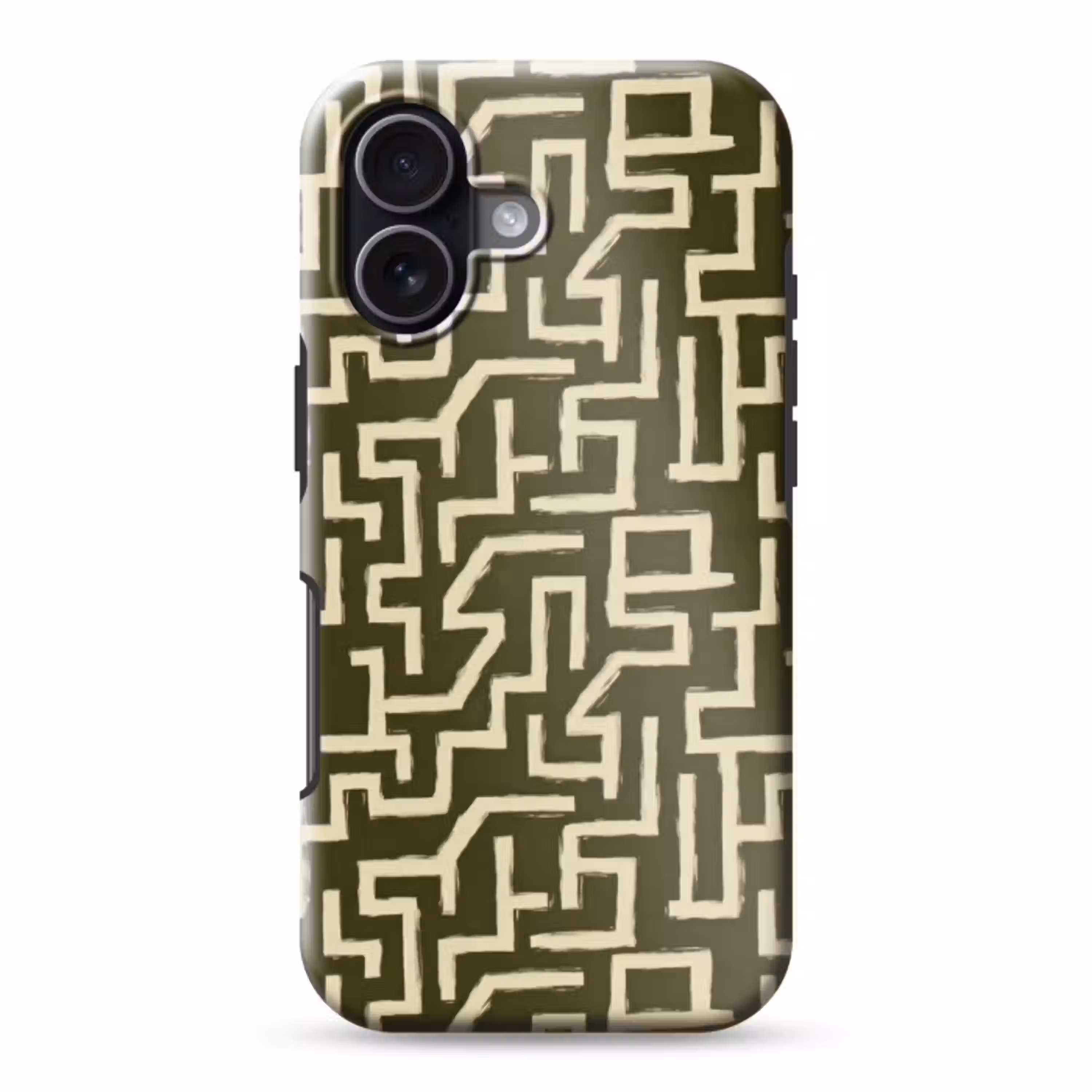 Abstract - Lijnen - Groen Toughcase MagSafe Apple iPhone 17 klein 1017 -3d