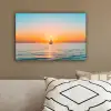 Zee - Zeilboot - Zonsondergang canvas 2cm klein -sfeer3
