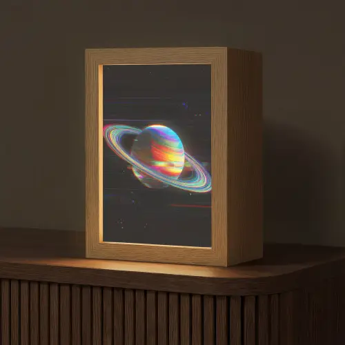 Planeet - Cirkel - Kleurrijk Light Box met kabel (Tafellamp) klein -z3d_website