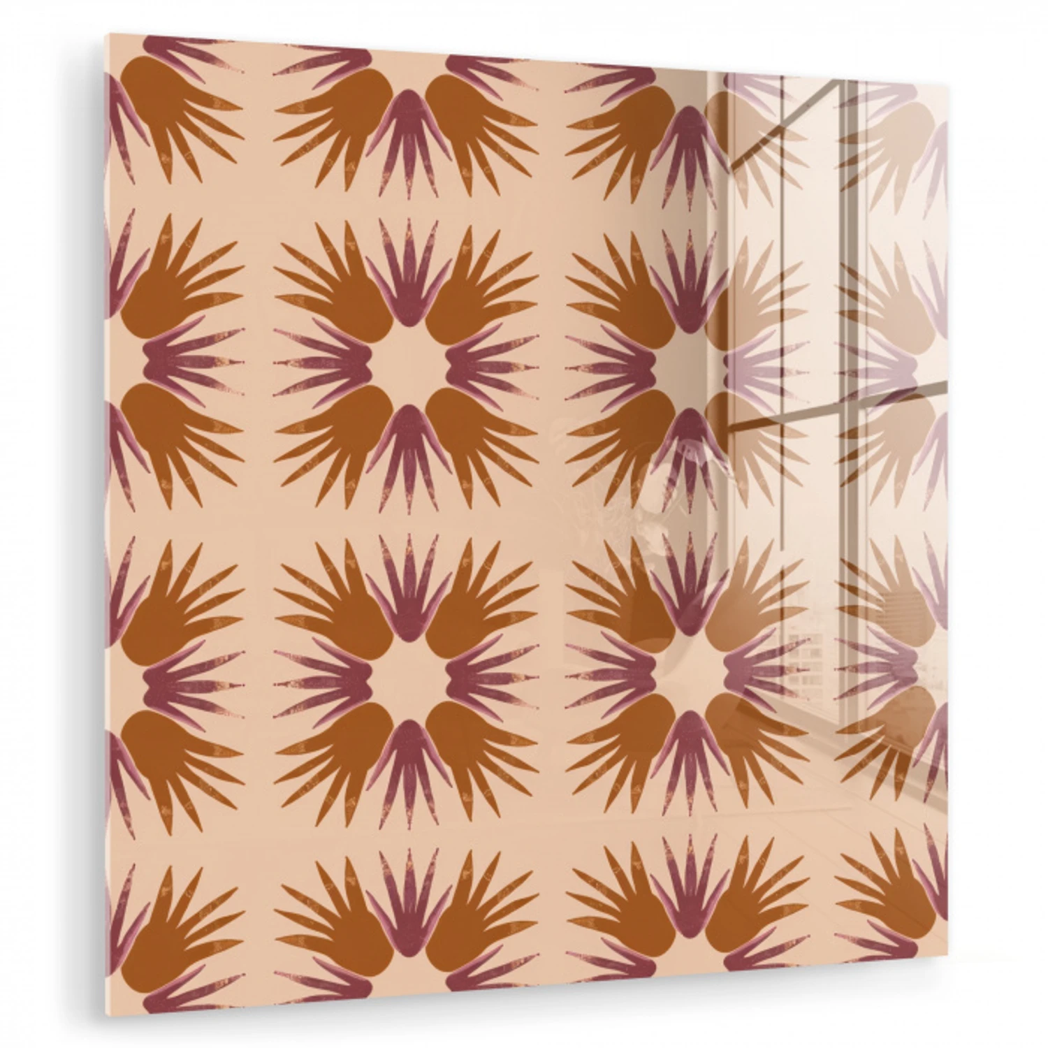 Ornament - Patroon - Oker plexiglas 5mm klein 11 -zzzproduct_nieuw