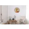 Spaghetti - Melk - Tomaten - Eieren - Brood Wandcirkel aluminium klein -woonkamer