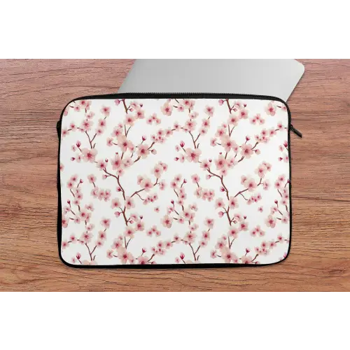 Kersenbloesem - Takken - Roze laptophoes neopreen klein 279 -tafel