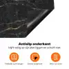 Marmer - Zwart - Goud - Grijs - Marmerstructuur Inductie beschermer vinyl 3mm klein -zzzzzzz-td-onderkant