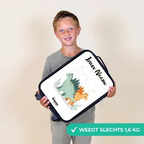 Dinos - Dieren - Sterren Kinderkoffer - Zwart klein -sfeer4_NL