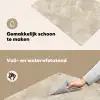Lichtbeige - Marmer - Aders Inductie beschemer met haakjes klein 777 -ky-schoon-nl