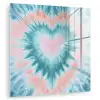 Hartvormig - Tie dye - Pasteltinten - Lichtgroen plexiglas 5mm klein -zzzproduct_nieuw