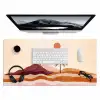 Palmbomen - Abstract - Zon - Heuvels Muismat XXL klein -3d
