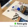 Vaas - Blauw - Geblokt - Modern Muismat XXL klein -sfeer3