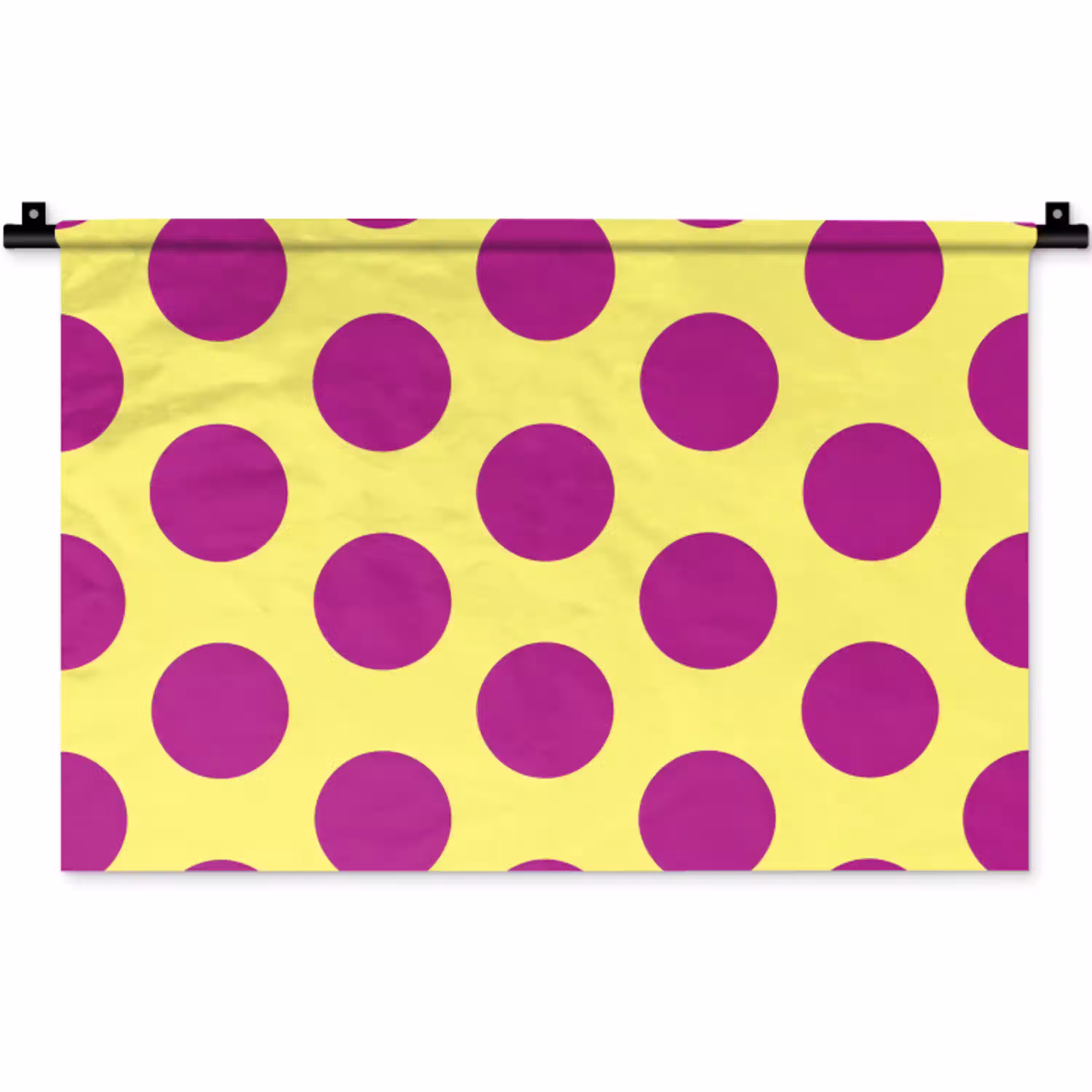 Dots - Klassiek - Geel Wandkleed katoen klein 269 -zz3d