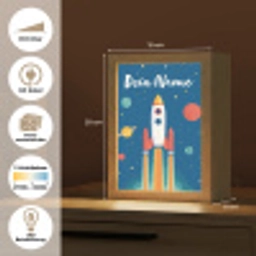 Raket - Planeten - Ruimte Light Box met kabel (Kinderlampje) klein -USP_websiteoverzichtDE