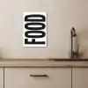 Food - Zwart - Wit - Decoratie KitchenYeah - Keuken - Canvas klein -sfeer2