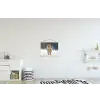 Tijger - Landschap - Sneeuw - Winter - Dieren textielposter latten blank klein -kinderkamer