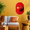 Tomaat - Rood - Hart Wandcirkel Ovaal Forex klein -sfeer4
