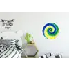 Spiraal - Groen - Draaiend Wandcirkel aluminium klein -kinderkamer