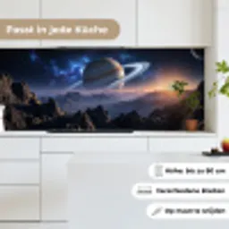 Fantasy - Kosmos - Landschap keuken achterwand 2 middel -sfeer4_DE