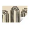 Boogvormen - Zwart - Strak Muursticker klein -3d