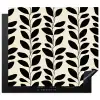 Botanisch - Dessin - Zwart - Beige Inductie beschermer vinyl 3mm middel 274 -3d