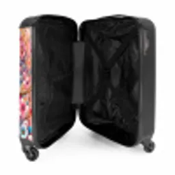 Roze robijn NBS - Handbagage koffer - Unisex middel -binnenkant