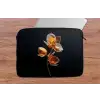 Bloem - Orchidee - Oranje laptophoes neopreen klein -tafel