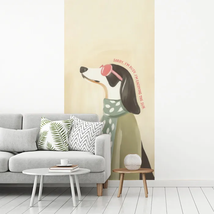 Quote - Hond - Zonnebril fotobehang vinyl groot -woonkamer