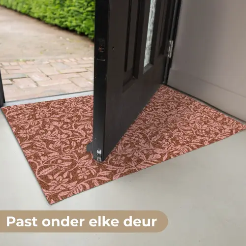 Bloemen - Print - Roze Deurmat klein 898 -USP_NL