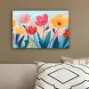 Illustratie - Bloemen - Kleurrijk canvas 2cm klein -sfeer3