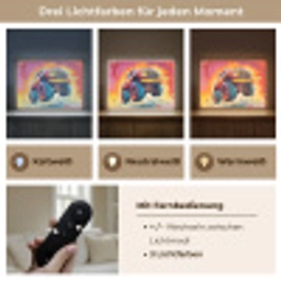Monstertruck - Auto - Jongens - Kleurrijk Light Box met batterij (Wandlamp) middel -USP_lichtkleurDE