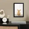 Konijn - Baby konijn - Dieren - Kind - Meisjes - Jongens fotolijst zwart zonder passe partout klein -sfeer1