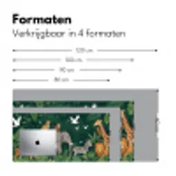 Tropisch - Jungle -  Groen Muismat XXL klein -sfeer5