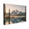 Bergen - Water - Bomen Tuinposter op houten frame 2 cm dik klein -3d