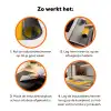 Kameleon - Kauwgom - Kleurrijk Inductie beschermer vinyl 3mm klein -zzzzzzz-td-werking