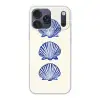 Schelpen - Blauw - Patroon Telefoonhoesje iPhone 17 Pro Max klein -3d