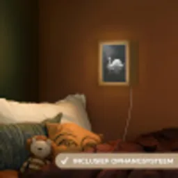 Zwaan - Water - Natuur - Realistisch - Wit Light Box met kabel (Kinderlampje) klein -sfeer5_kind