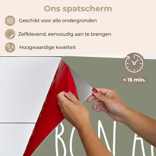 Spreuken - Bon appétit - Quotes - Eet smakelijk - Eten keuken achterwand spatscherm klein -spatscherm_NL