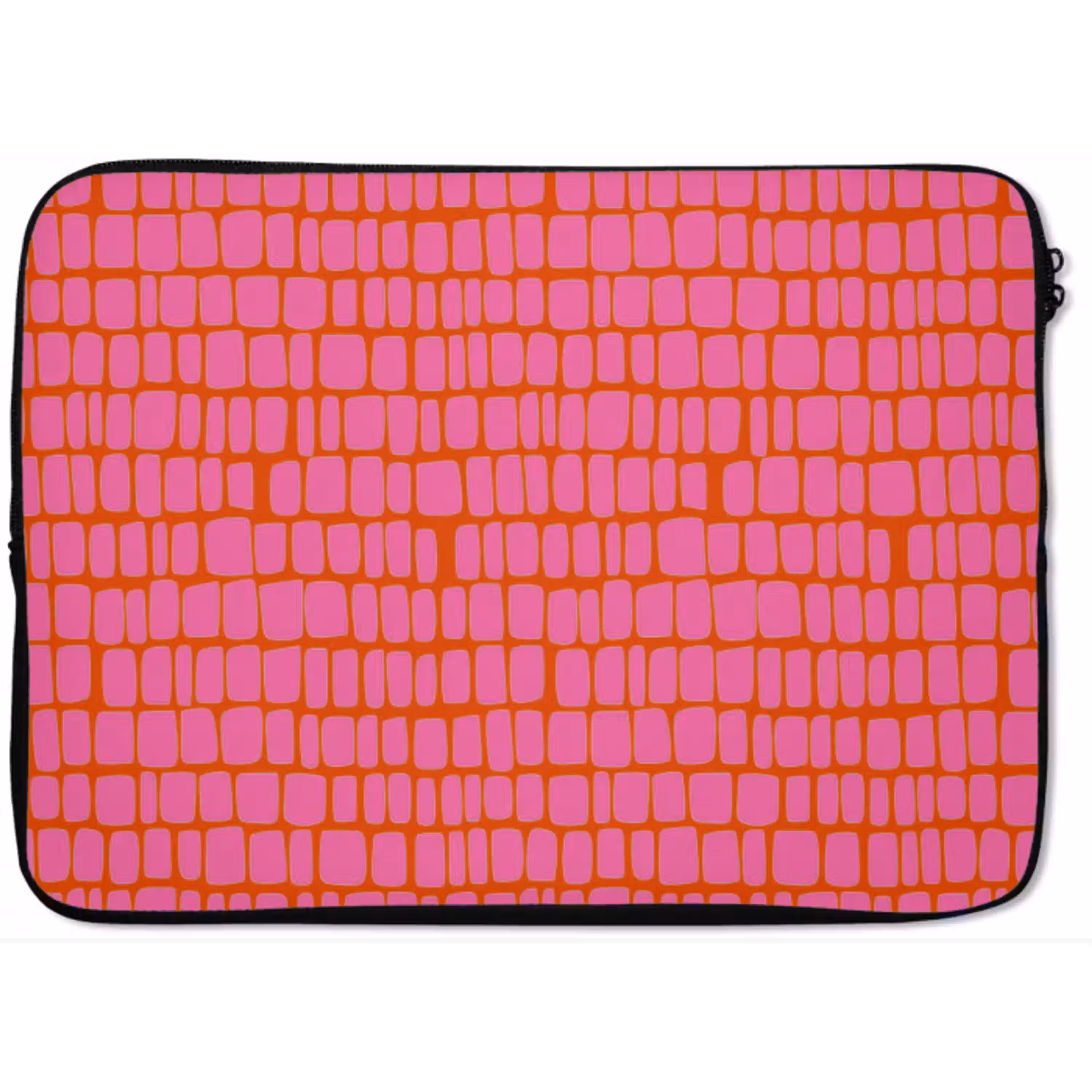 Organisch - Raster - Roze laptophoes neopreen klein 279 -zkaufland3dotto