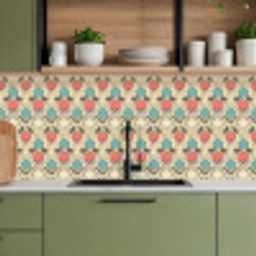 Barok - Retro - Kleurrijk keuken achterwand 2 middel 871 -sfeer3