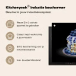 Pannenkoeken - Blauwe Bessen - Bord Inductie beschermer vinyl 3mm middel -zzzzzzusp-haakje_NL