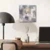 Penseelstreken - Schilderij - Beige aluminium wit klein -sfeer5